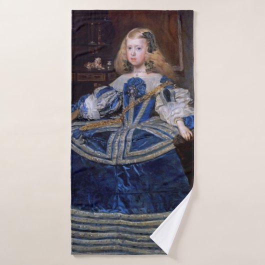 Robe bleue de l'infante Margarita Teresa, Velazque (Serviette de bain)