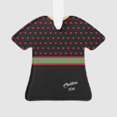 Robe Ceinturée Polka Dot Ornement de Noël (dos)