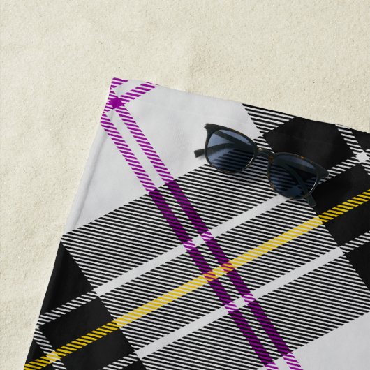 Robe Clan MacPherson Serviette de plage Tartan (En situation)