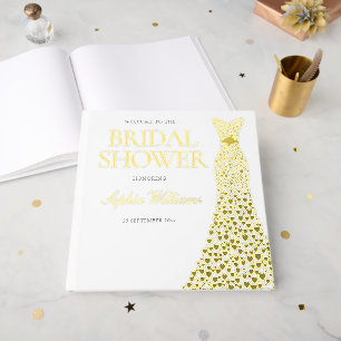 Robe Coeur Gold Foil Fête des mariées Or