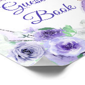 Robe d'argent et de violet Quinceañera Livre d'or (Coin)