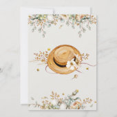 Robe de bébé rustique Pays Baby shower Invitation (Dos)