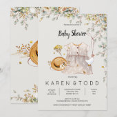 Robe de bébé rustique Pays Baby shower Invitation (Devant / Derrière)