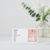 Robe de mariage ou carte de visite nuptiale de (Debout devant)