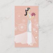 Robe de mariage ou carte de visite nuptiale de (Dos)