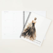 Robe de mariée aquarelle Black Blush Mariage (Devant avec enveloppe)