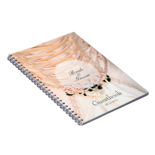 Robe de mariée blanche avec livre d'hôtes Mariage
