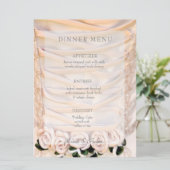 Robe de mariée blanche avec menu Mariage (Debout devant)