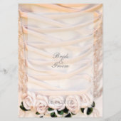 Robe de mariée blanche avec menu Mariage (Dos)