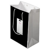 Robe de Mariée Blanche Mariée Sac Cadeau Noir (Devant Angle)