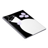 Robe de mariée Cahier noir violet (Côté Droit)