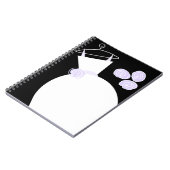 Robe de mariée Cahier noir violet (Côté gauche)