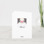 Robe de mariée, damas, fleurs Mariage Merci (Dos)