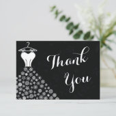 robe de mariée flocons de neige noirs blancs Merci (Debout devant)