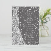 Robe de mariée incrustée de diamants Invitation de (Debout devant)