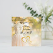 Robe de mariée sur mesure carte de mariée à être (Debout devant)