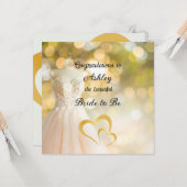 Robe de mariée sur mesure carte de mariée à être (Devant/Arrière en situation)