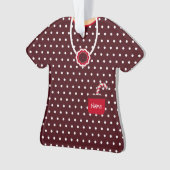 Robe de Noël pois personnalisée (devant)