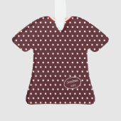Robe de Noël pois personnalisée (dos)