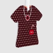 Robe de Noël pois personnalisée (devant)