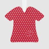 Robe de Noël Rouge & Blanc Personnalisée (dos)