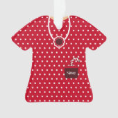 Robe de Noël Rouge & Blanc Personnalisée (devant)