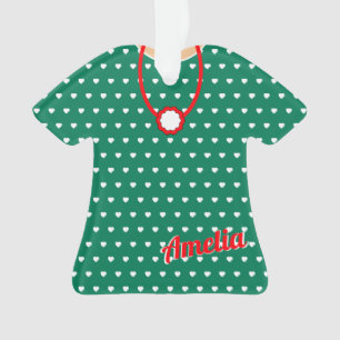 Robe de Noël Rouge Vert Décolletée jolie TShirt