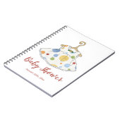 Robe de petite fille - Carnet de Baby shower (Côté gauche)
