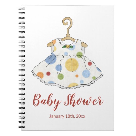 Robe de petite fille - Carnet de Baby shower (Devant)