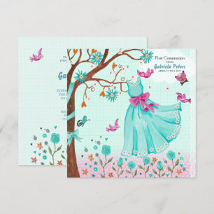 Robe de première communion   Invitations Fille