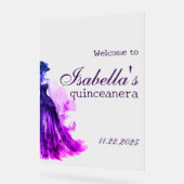 Robe de Quince Gothique Glamour violet (Angle)