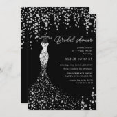 robe dorée invitation nuptiale (Devant / Derrière)