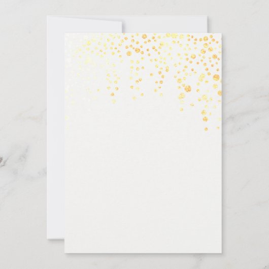 robe dorée invitation nuptiale (Dos)