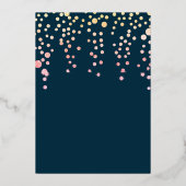 robe dorée nuptiale semelle invitation (Verso)