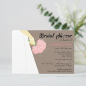 Robe et bouquet Mariage - Invitation de Fête de l' (Debout devant)