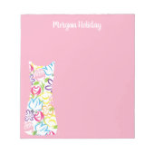 Robe Flore Shift Bloc-notes personnalisé (Devant)