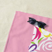 Robe Flore Shift Serviette de plage personnalisée (En situation)