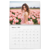 Robe fluides en fleurs – Calendrier 2026 (Feb 2027)