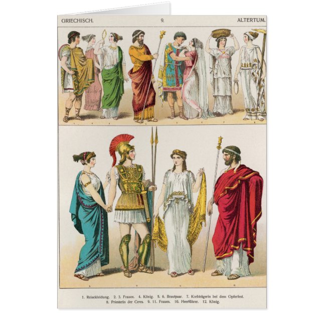 Robe grecque, de 'der Voelker de Trachten, 1864 (Devant)