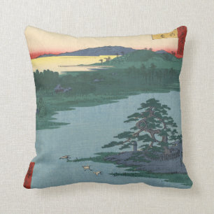 Robe-Hangen Pine Senzoku Pond Japanse Kunst Kussen