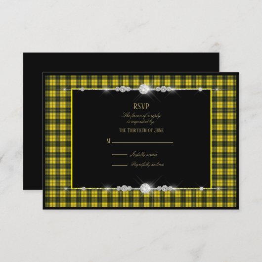 Robe MacLachlan Mariage tatan écossais RSVP (Devant / Derrière)