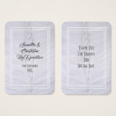 Robe mariage blanche merci tag (Devant & derrière)