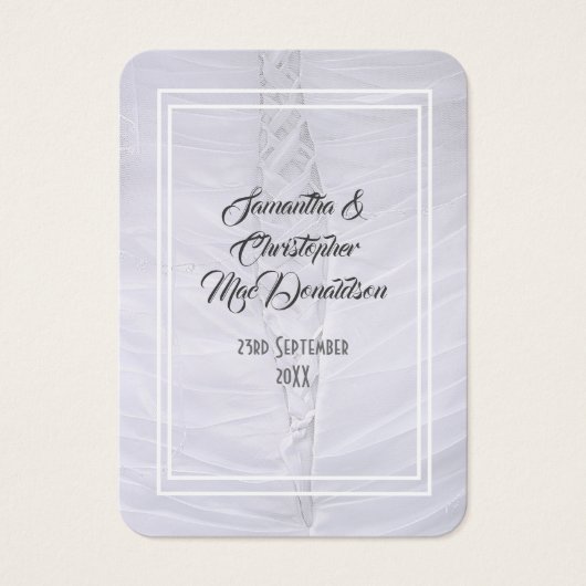 Robe mariage blanche merci tag (Devant)