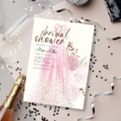 Robe Mariage rose moderne Invitation de douche nup