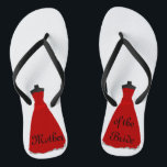 Robe mariage Thème Mère de la mariée Flip Flops<br><div class="desc">Cette robe Mariage Mère de la mariée conception de mode nuptiale a été créé pour le mariage moderne. Il affiche des accents design épurés et un style contemporain chic.</div>