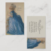 Robe Marie Antoinette ~ Carte de visite (Devant / Derrière)