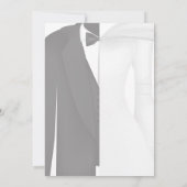 Robe noir et blanc Tuxedo Enregistrer la carte Dat (Dos)
