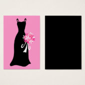 Robe noire avec Bouquet (Devant & derrière)