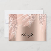 Robe noire de soirée de mariage scintillante RSVP (Dos)