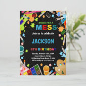 Robe Noire Pour Les Invitations De Peinture De Mes (Debout devant)